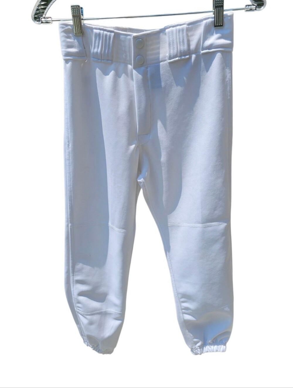 Easton White Kids Baseball Joggers with Elastic Ankles Youth Medium